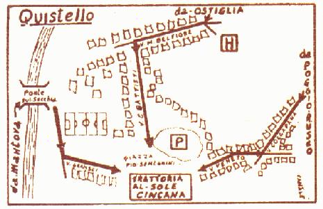 Mappa all'interno del paese